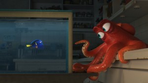 DO I KNOW YOU? -- In Disney?Pixar's "Finding Dory," everyone's favorite forgetful blue tang, Dory (voice of Ellen DeGeneres), encounters an array of new?and old?acquaintances, including a cantankerous octopus named Hank (voice of Ed O'Neill). Directed by Andrew Stanton (?Finding Nemo,? ?WALL?E?) and produced by Lindsey Collins (co-producer ?WALL?E?), ?Finding Dory? swims into theaters June 17, 2016..