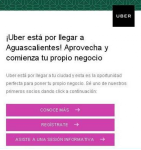 uber aguascalientes